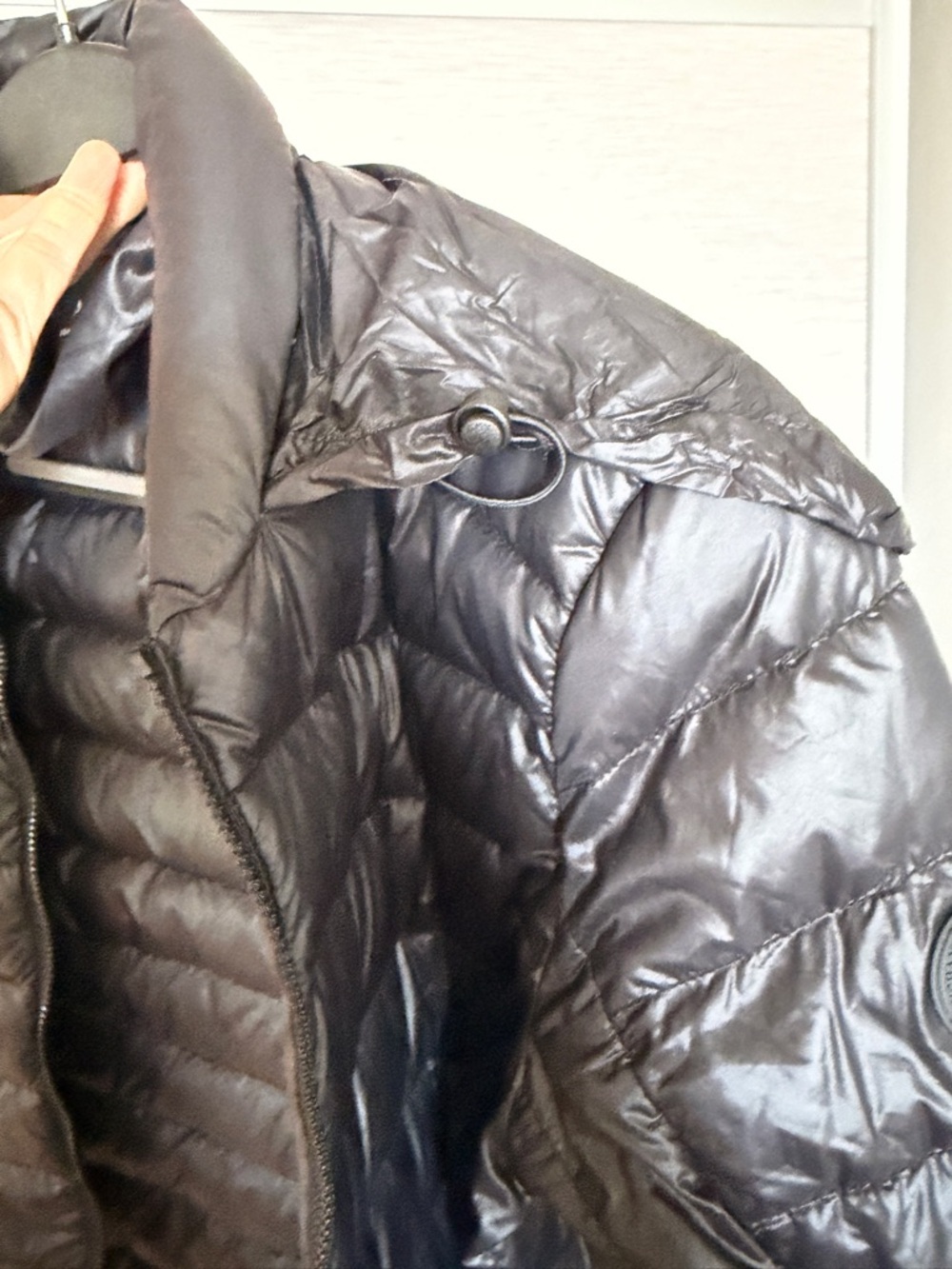 ARMANI EXCHANGE LIGHTWEIGHT QUILTED NYLON DOWN BLACK JACKET IN SMALL - Picture 9 of 15